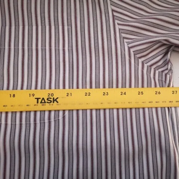 Eddie Bauer Relaxed Fit Mens Size XL Wrinkle Resistant Striped Shirt - Picture 10 of 12